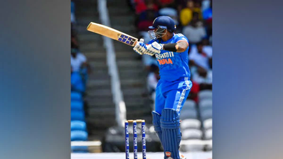 Surya and Tilak blitzkrieg power India  India tour of West Indies 2023  Providence Stadium in Guyana  West Indies vs India 3rd T20I  West Indies won the toss and opt to bat  Nigel Duguid in Patrick Gustard  3rd T20I  ಭಾರತ ತಂಡಕ್ಕೆ ಆರಂಭಿಕ ಆಘಾತ  ಸೂರ್ಯನ ತಾಪಕ್ಕೆ ತತ್ತರಿಸಿದ ವೆಸ್ಟ್​ ಇಂಡೀಸ್​ ಸತತ ಸೋಲಿನ ಬಳಿಕ ಭಾರತಕ್ಕೆ ಮೊದಲ ಗೆಲುವು  ಟಿ20 ಸರಣಿಯಲ್ಲಿ ಭಾರತಕ್ಕೆ ಮೊದಲ ಗೆಲುವು  ಸತತ ಸೋಲುಂಡ ಭಾರತ ತಂಡ  ಭಾರತ ತಂಡ ಗೆಲುವಿನ ಲಯ  ಭಾರತ ತಂಡ ವೆಸ್ಟ್​ ಇಂಡೀಸ್​ ವಿರುದ್ಧ ಜಯ  ಟೀಂ ಇಂಡಿಯಾ ಪರ ಕುಲದೀಪ್ ಯಾದವ್  ವಿಂಡೀಸ್​ ನೀಡಿದ ಗುರಿಯನ್ನು ಬೆನ್ನತ್ತಿದ್ದ ಭಾರತ