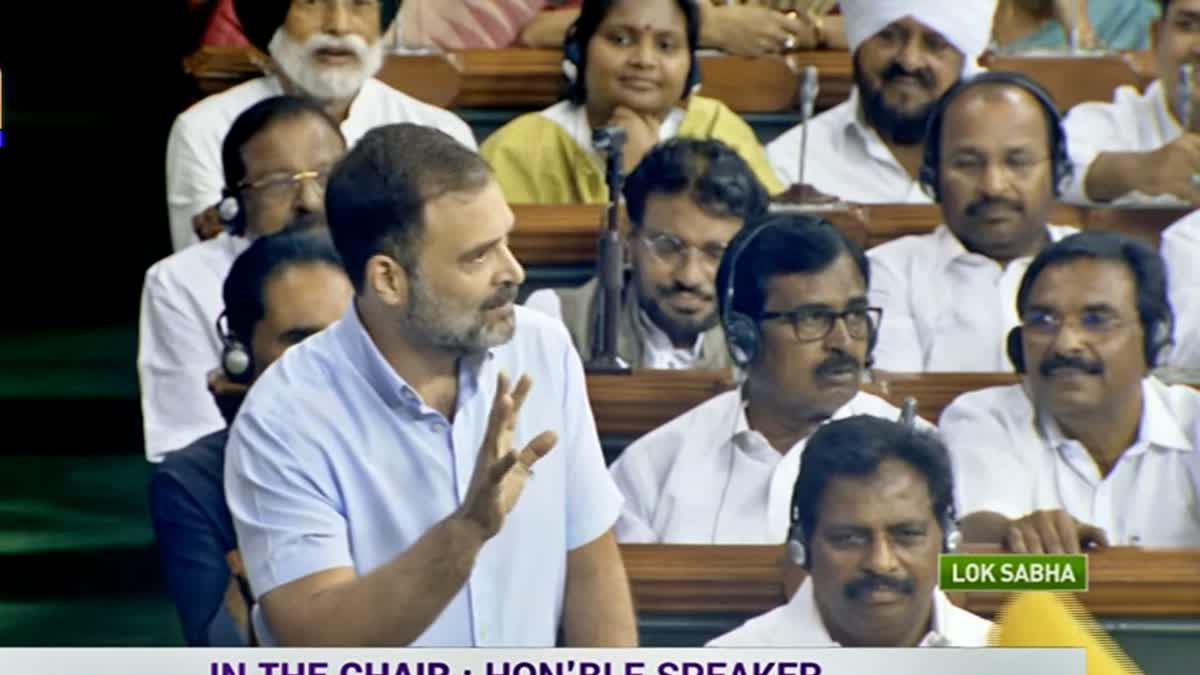 Lok Sabha  Rahul Gandhi rips into Narendra Modi on Adani