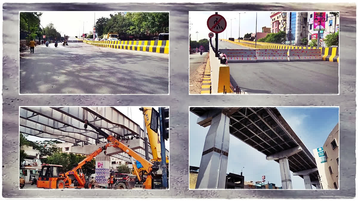 The tallest statue of Constitution maker Dr B.R. Ambedkar, the Secretariat building displaying the glory, and Telangana Martyrs' Memorial Jyothi are some of the special attractions of Hyderabad. Now the new Steel Bridge will also join the list shortly. In view of the increasing traffic load on the city roads, the construction of this bridge in the heart of Telangana's capital will provide some relief to commuters and motorists.