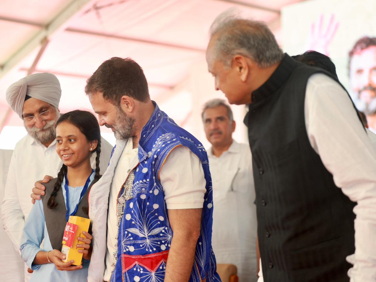 Rahul Gandhi in Mangarh Dham