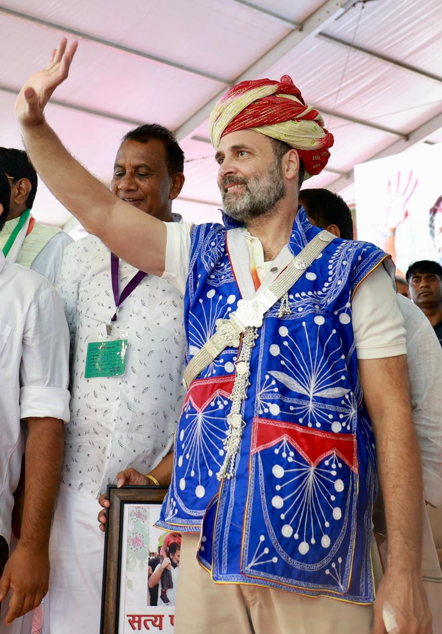 Rahul Gandhi in Mangarh Dham