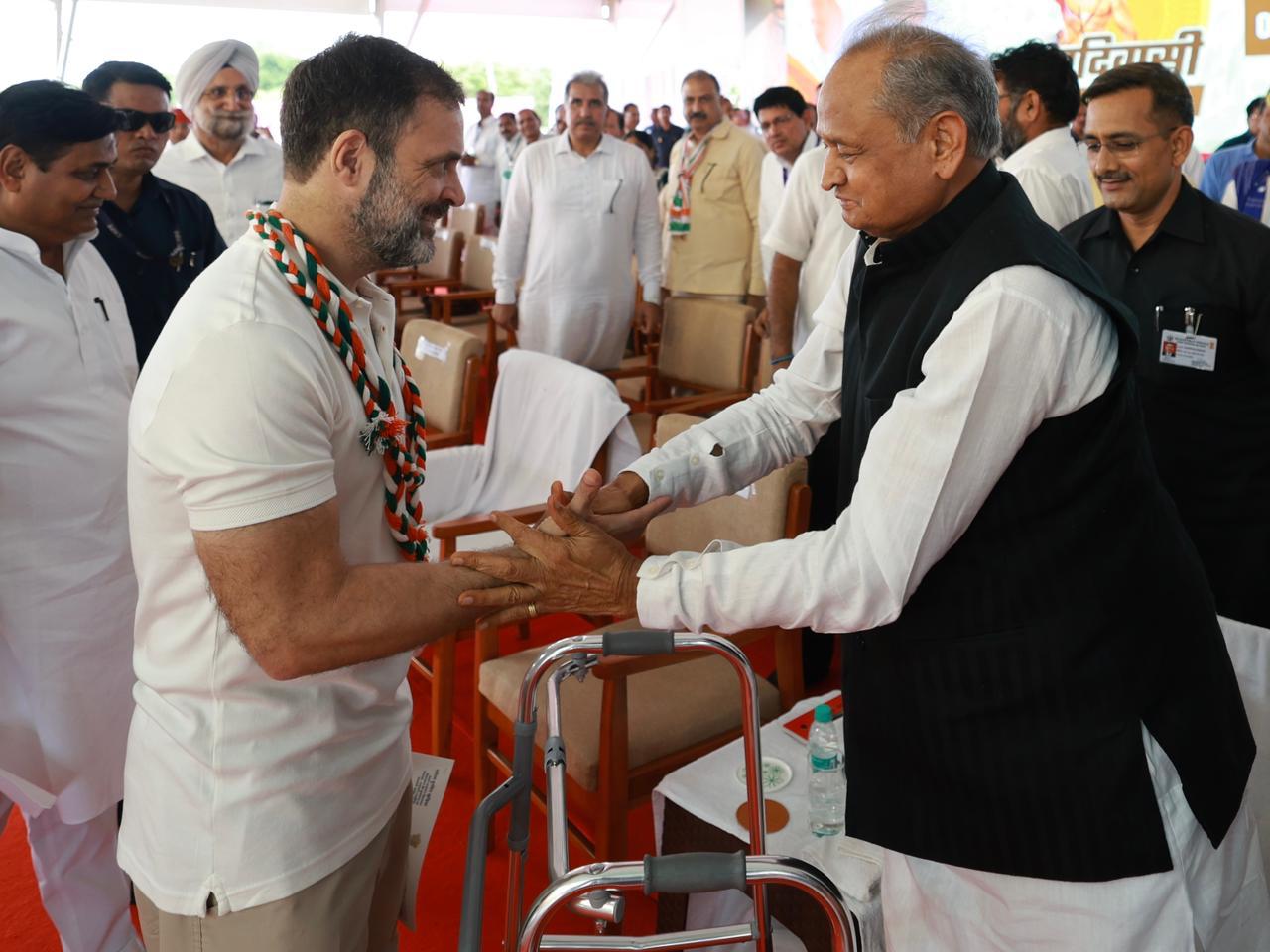 Rahul Gandhi in Mangarh Dham