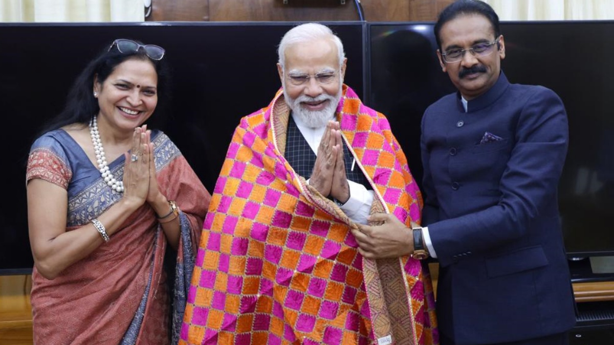 LPU Chancellor Met Modi