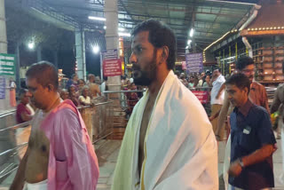 Vishal mark antony  Actor Vishal visited Chottanikkara Temple  Actor Vishal  Chottanikkara Temple  mark antony  mark antony updates