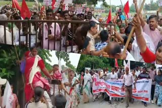 Leftist protest in Barpeta