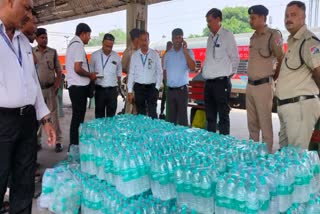 Banned water box recovered from train