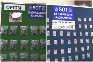 Drugs seized in Rachakonda Commissionerate