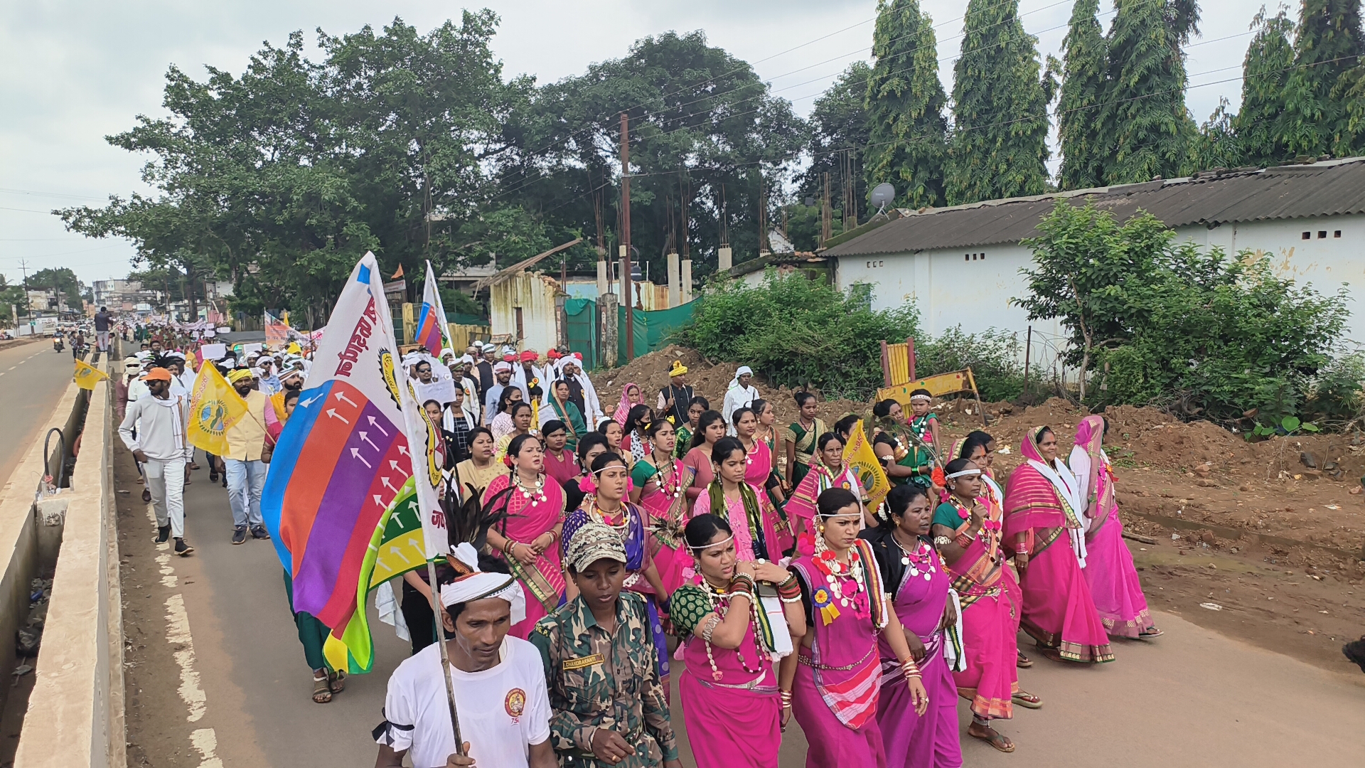 Aakrosh Rally on World Tribal Day