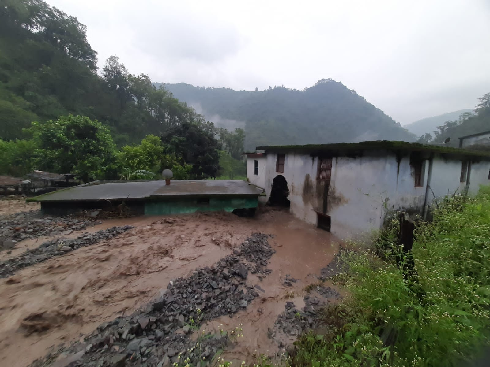 Water entered houses in Kotdwar