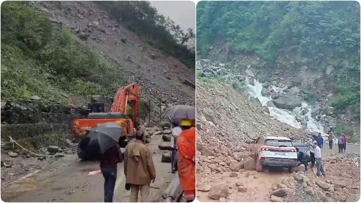 Kedarnath road is being repaired