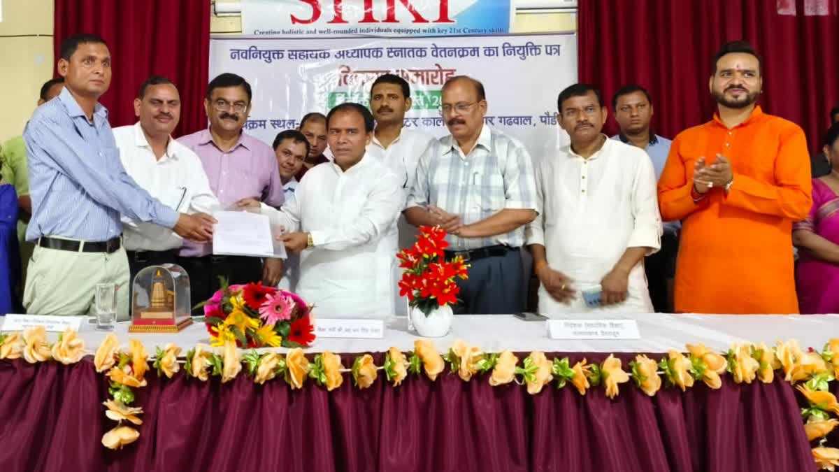 Dhan Singh Rawat Distributed Appointment Letters