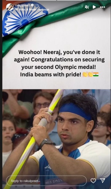 Bollywood Showers Congratulatory Messages as Neeraj Chopra Wins Silver Medal in Men's Javelin at Paris Olympics 2024