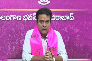 KTR Live From  Telangana Bhavan LIVE