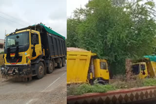 Police caught 5 dumpers on suspicion of illegal gravel