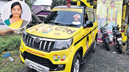 MLA_Sirishadevi_Car_as_Ambulance_for_Tribals