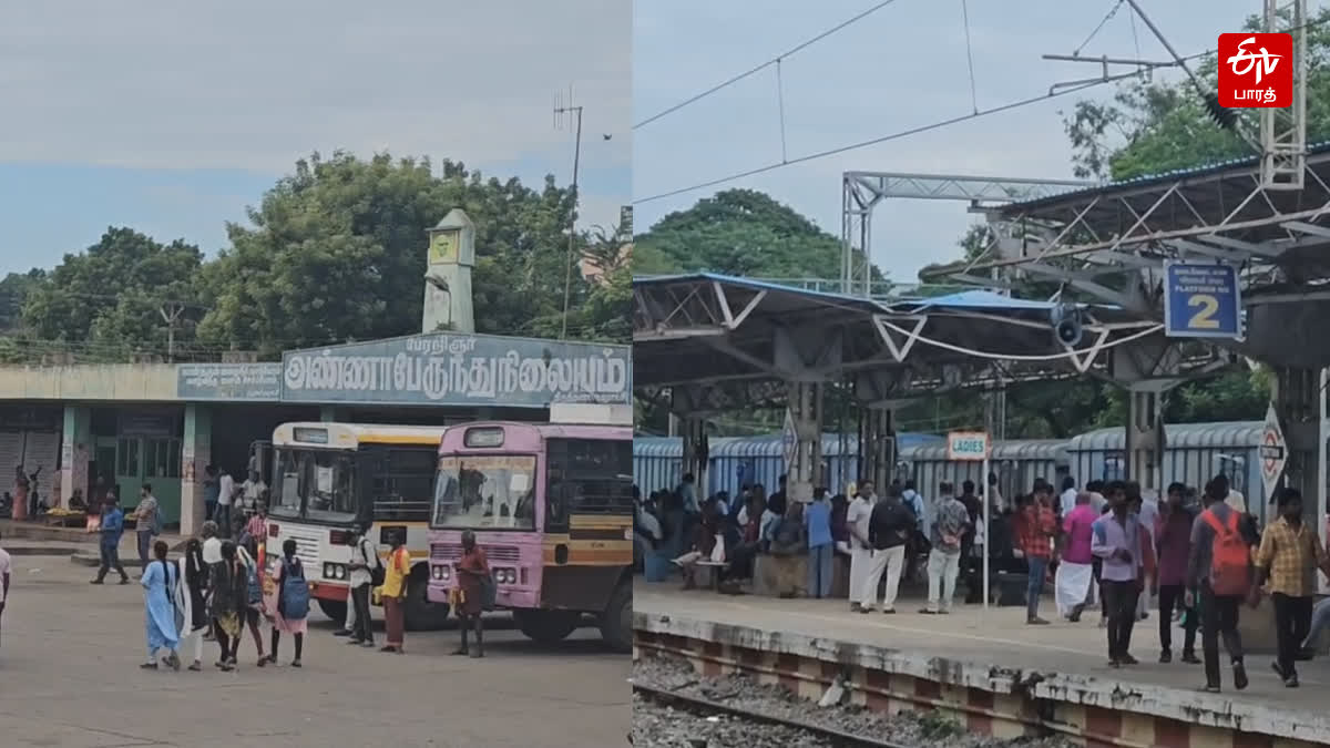 bus service suspended to andhra