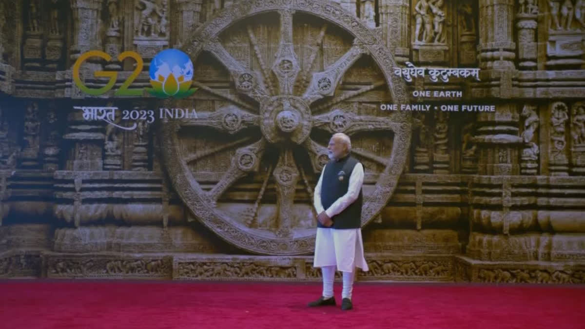 G20 Summit: PM Modi welcomed foreign leaders in front of Odisha's Konark Chakra