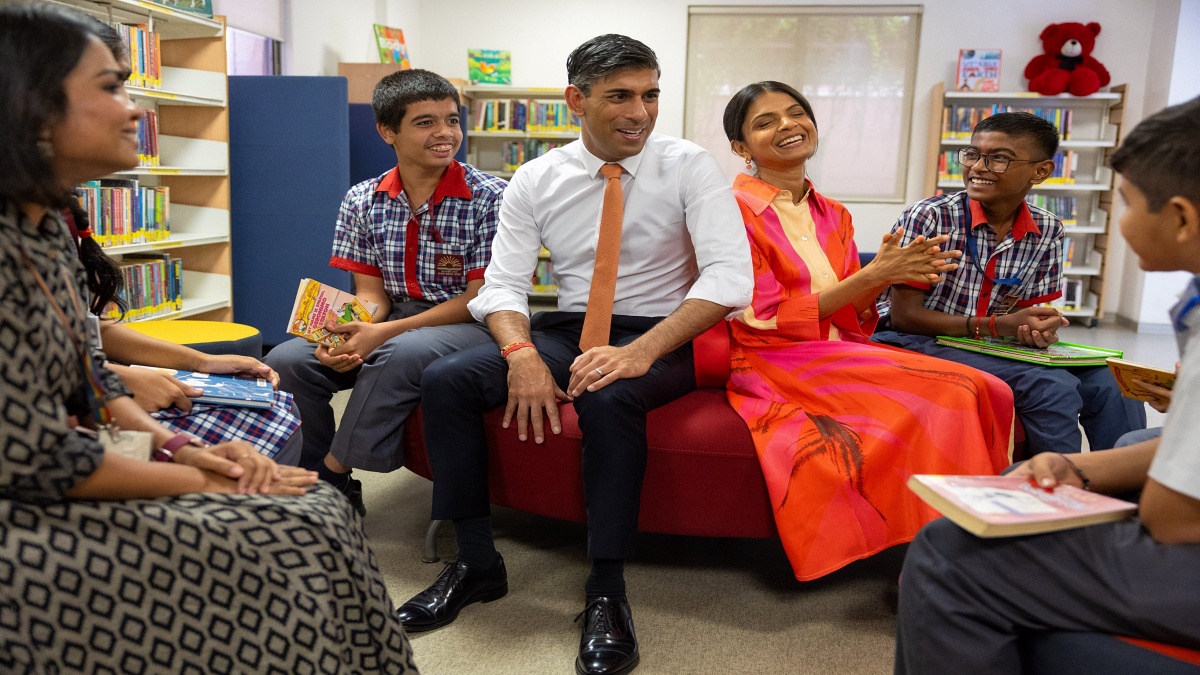 UK PM Rishi Sunak met students and staff at the British Council in Delhi