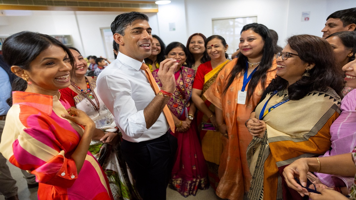 UK PM Rishi Sunak met students and staff at the British Council in Delhi