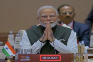 PM Narendra Modi's Bharat nameplate at G20