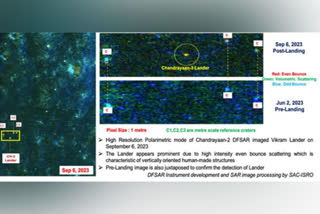 Chandrayaan-2 takes a photograph of Chandrayaan-3