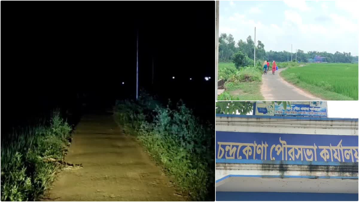 Chandrakona Road without light