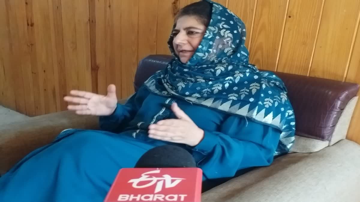 MEHBOOBA MUFTI ACCUSES AIP  മെഹബൂബ മുഫ്‌തി  aip attacked PDP WORKERS  Jammu Kashmir election 2024