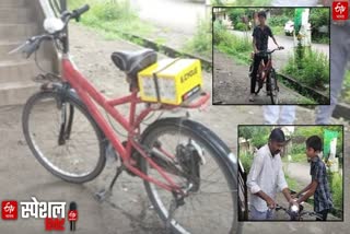 father and son built electric bicycle at home in just five days at Jamner Jalgaon