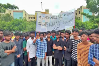 RGUKT IIIT Students protest over VC