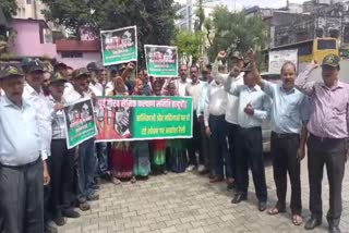 Haldwani Exservicemen Organization Protest