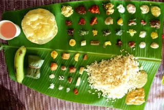 Traditional Onam Sadhya Spread