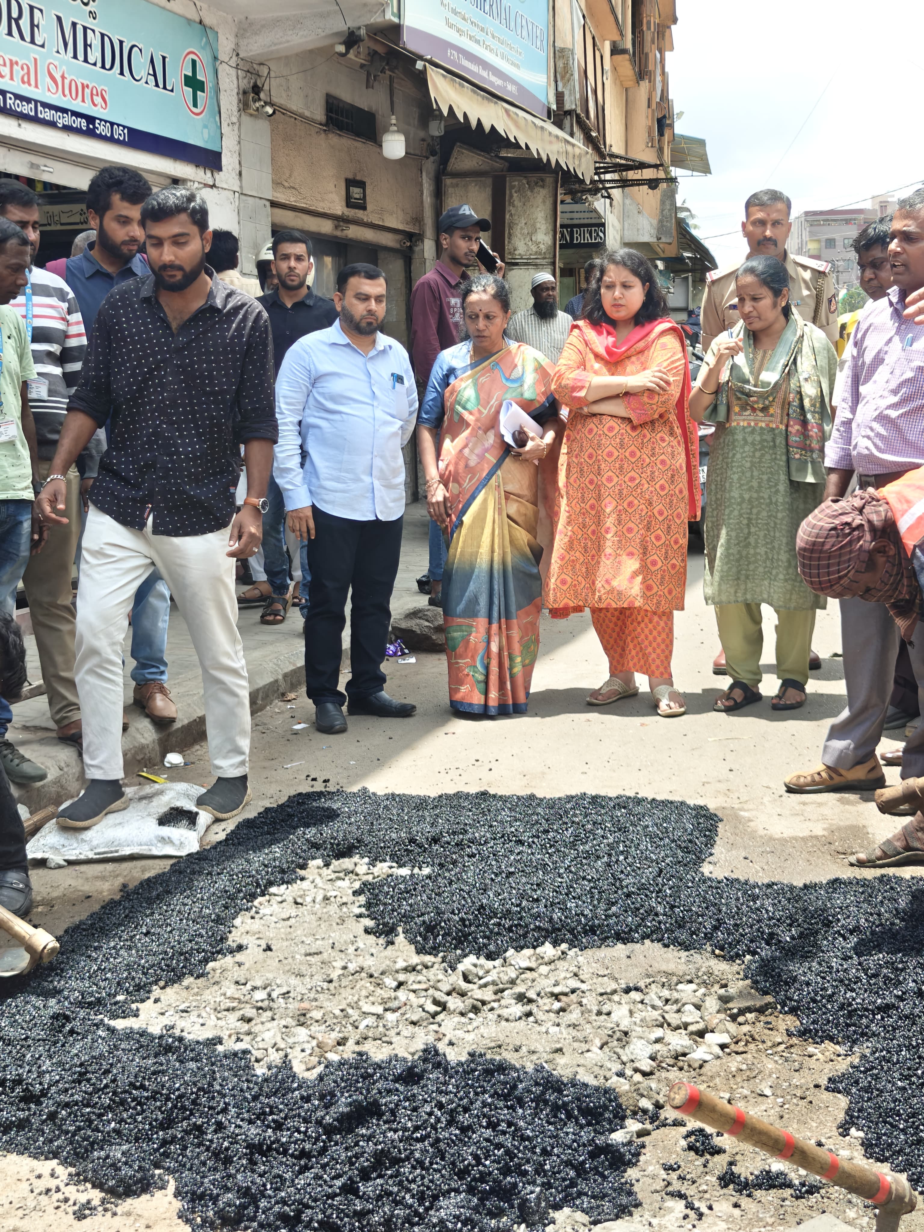 Road pothole filling