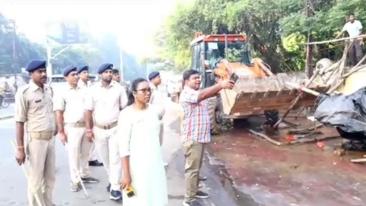 encroachment removal campaign in Dhanbad