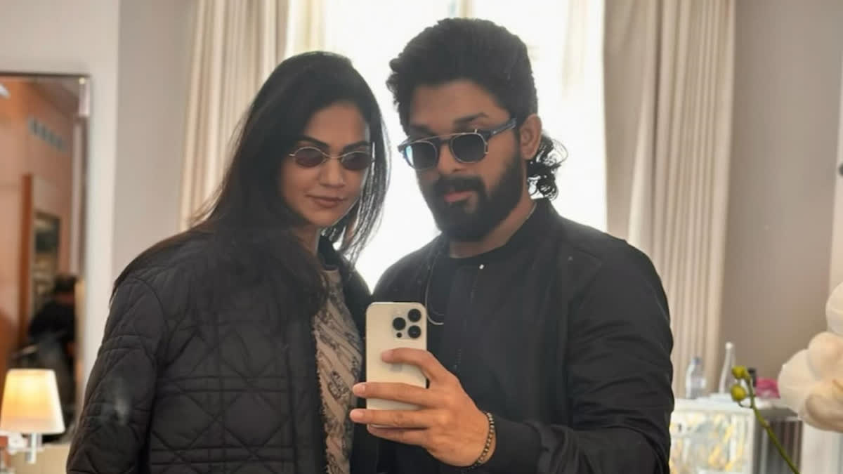 Allu Sneha Reddy feels Paris is just three letters short of Paradise as she poses with hubby Allu Arjun