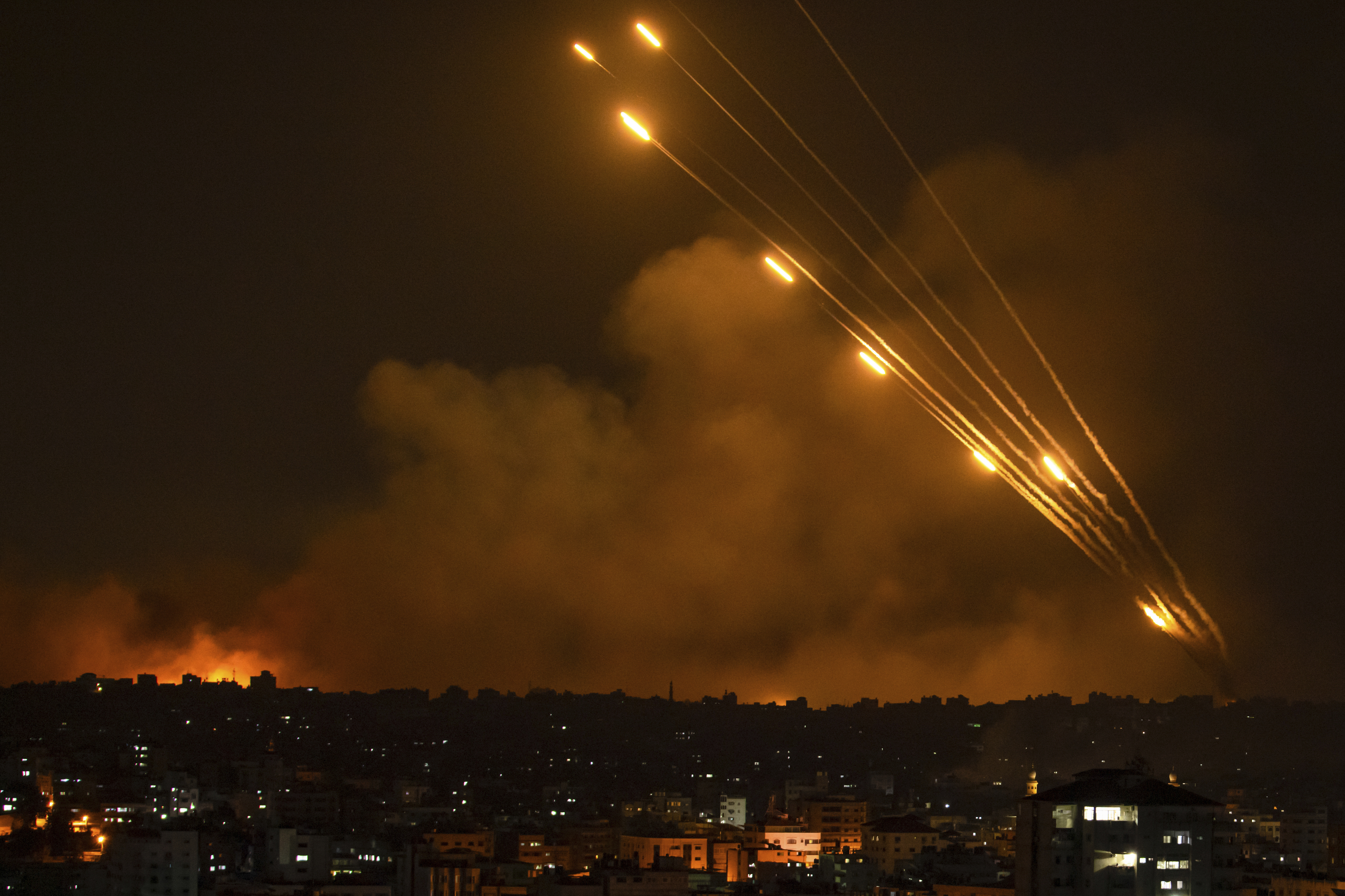 The militant Hamas rulers of the Gaza Strip carried out an unprecedented, multi-front attack on Israel at daybreak Saturday, firing thousands of rockets as dozens of Hamas fighters infiltrated the heavily fortified border in several locations, killing hundreds and taking captives. Palestinian health officials reported scores of deaths from Israeli airstrikes in Gaza.