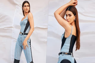 Kriti Sanon slays airport look in stylish body-hugging denim jumpsuit - watch