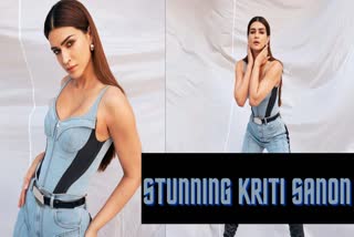 Kriti Sanon in denim outfit