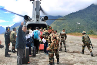 The Indian Army's Trishakti Corps on Monday provided assistance to 1700 tourists, including 63 foreigners, who were stranded due to devastating flash floods in North Sikkim.