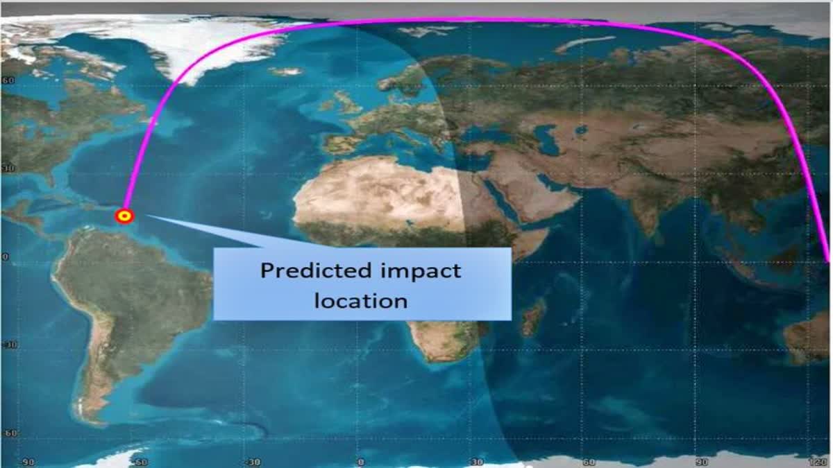 ISRO 104 SATELLITES LAUNCHED  PSLV 37 ROCKET UPPER STAGE  INDIAN SPACE RESEARCH ORGANISATION  NORTH ATLANTIC OCEAN