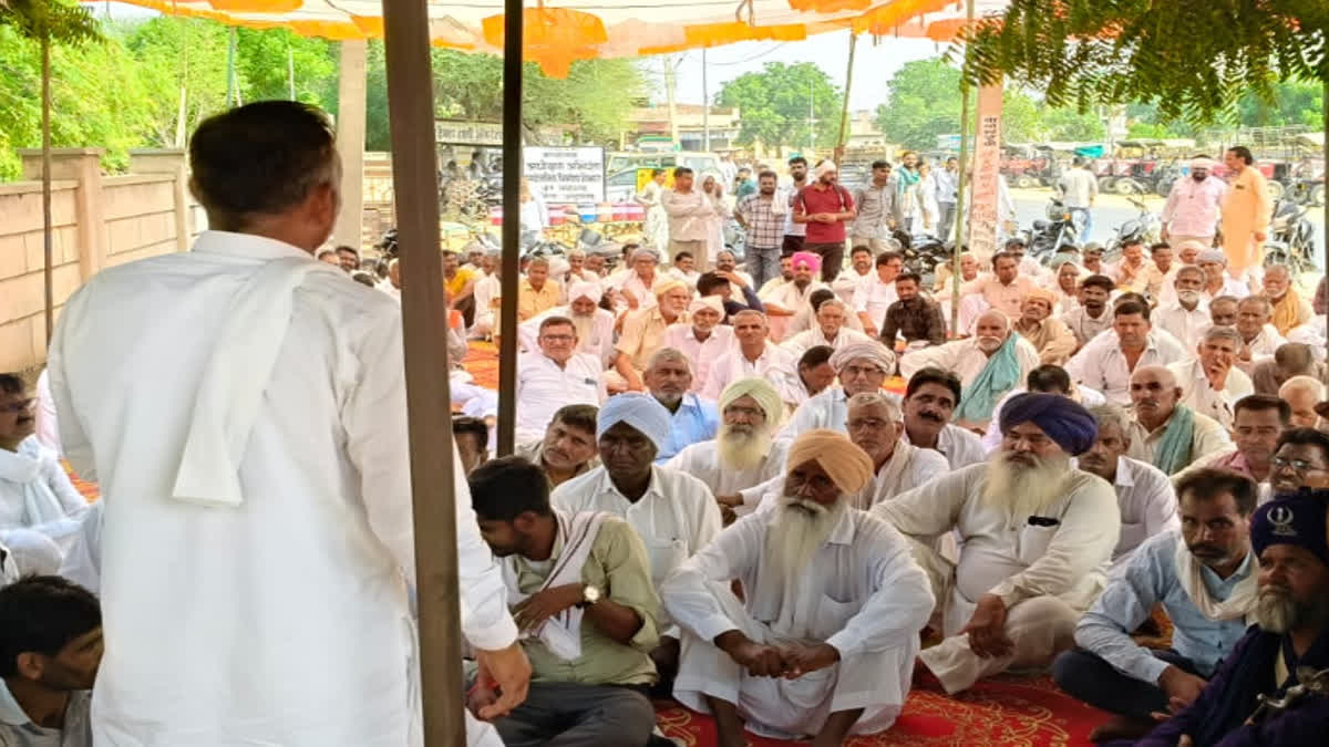 Farmers Protest in  Anupgarh