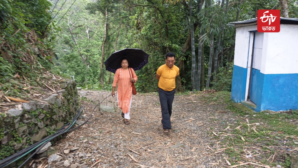 Srijana Thapa treads hilly road to had over the consignments