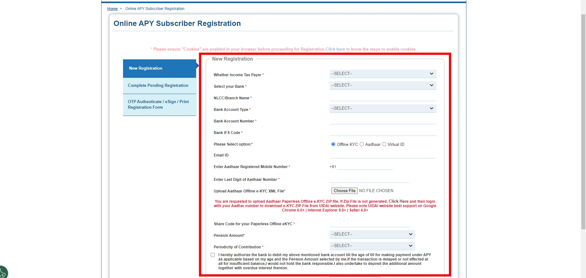 Atal Pension Scheme