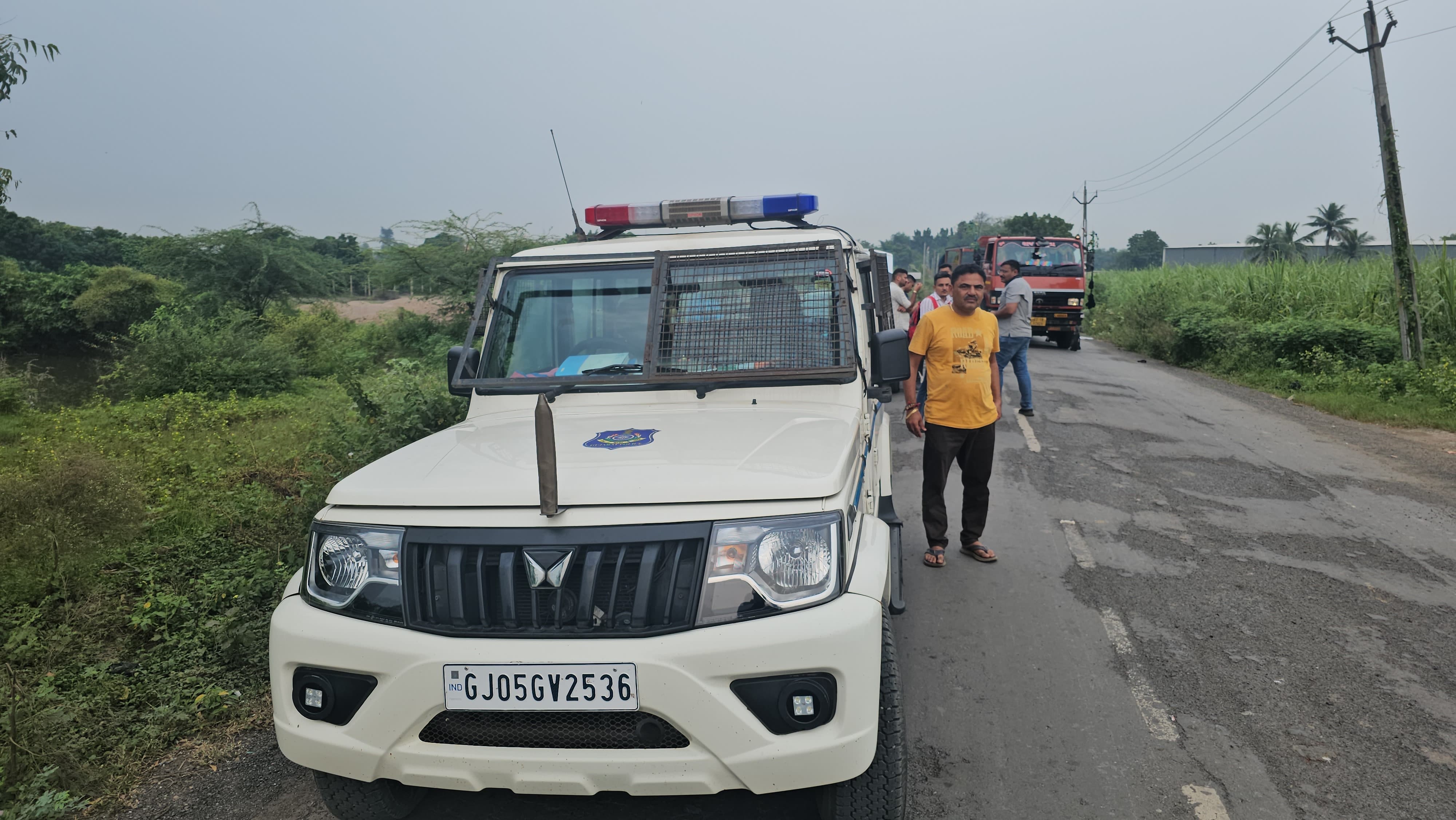 પોલીસની ટુકડીઓએ કરી ઘટના સ્થળ પર તપાસ