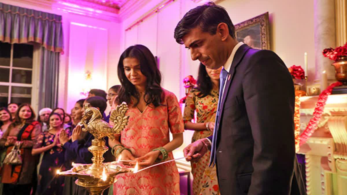 UK PM Rishi Sunak celebrates deepavali