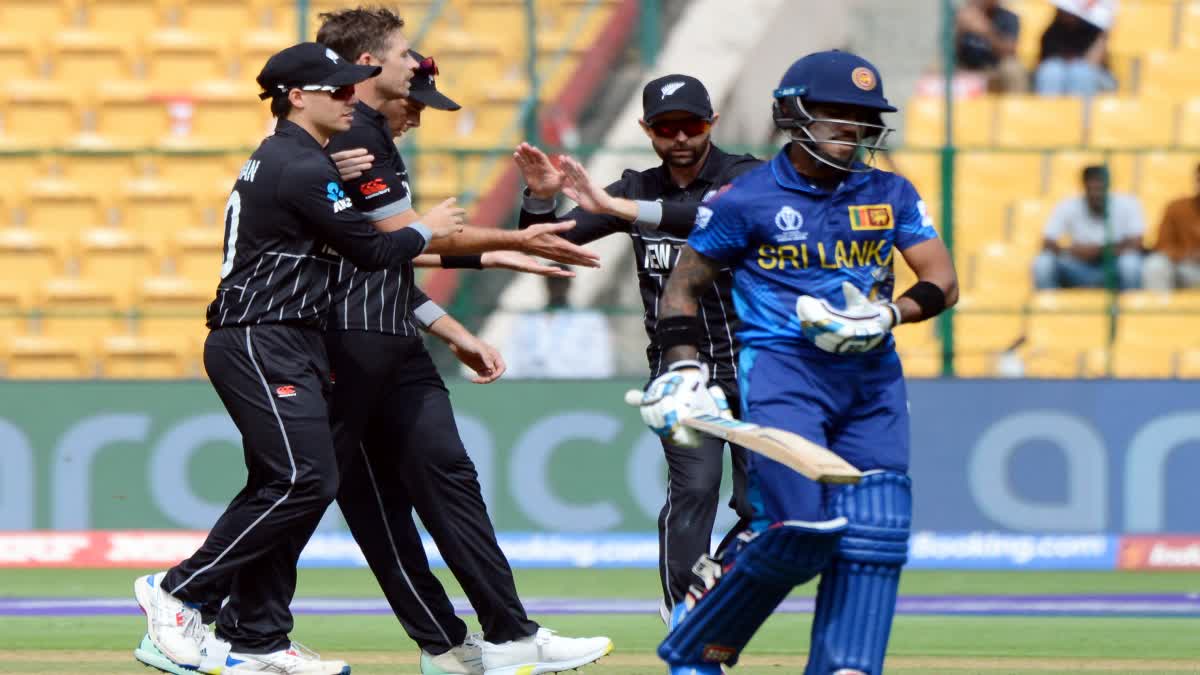 Cricket World Cup 2023  New Zealand Vs Sri Lanka Match  Sri Lanka Ends Batting With Lowest Score  Who Will Won Cricket World Cup 2023  Sri Lankan Performance In Cricket World Cup 2023  കുഞ്ഞന്‍ സ്‌കോറിലൊതുങ്ങി ശ്രീലങ്ക  ശ്രീലങ്കയ്‌ക്ക് ബാറ്റിങ് തകര്‍ച്ച  ക്രിക്കറ്റ് ലോകകപ്പ് ചരിത്രം  2023 ലെ ക്രിക്കറ്റ് ലോകകപ്പ് ആര് നേടും  ലോകകപ്പിലെ ശ്രീലങ്കന്‍ പ്രകടനം