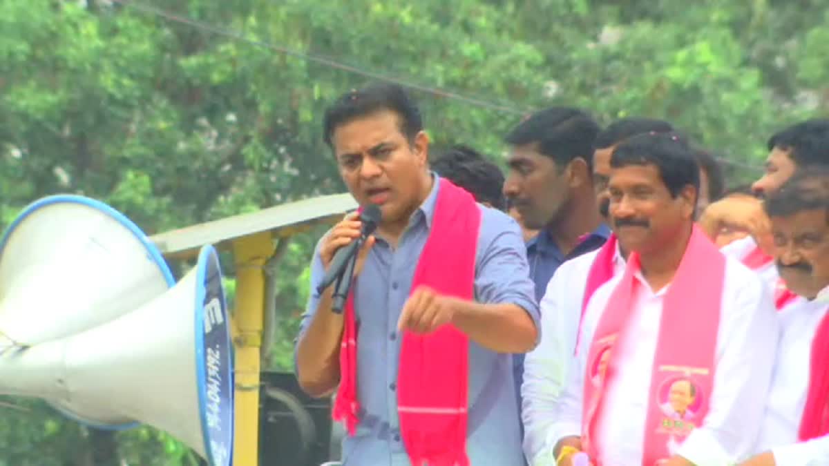 Minister KTR Road Show at Kodangal