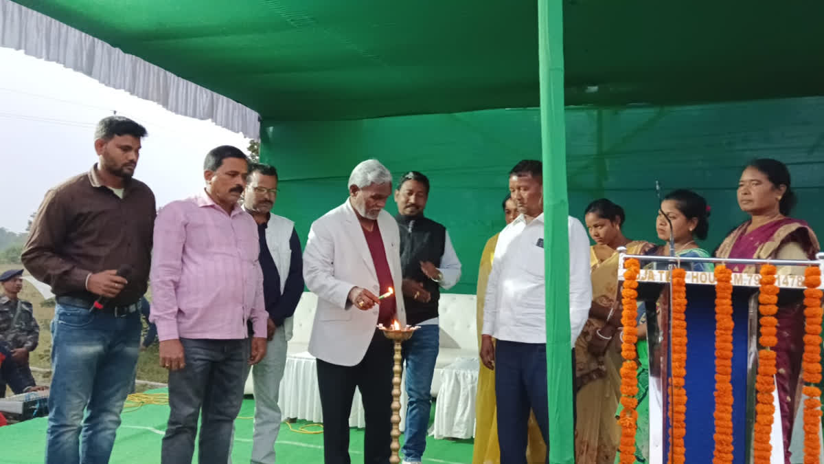 Gandey MLA Dr Sarfaraz Ahmed laid foundation stone