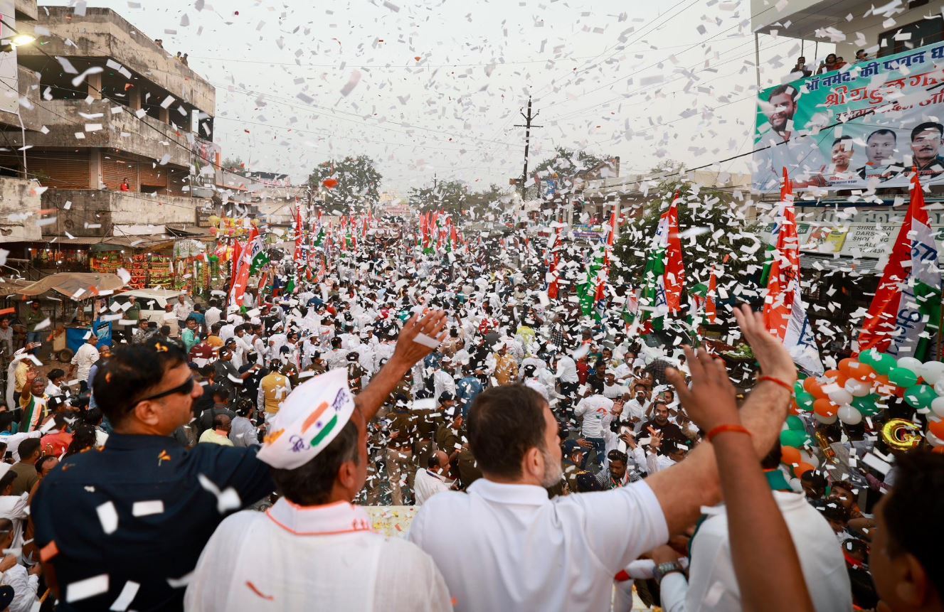 Rahul Gandhi Road Show In Jabalpur