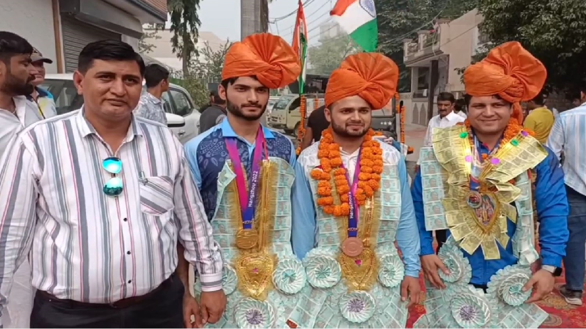 Players Welcomed in Rohtak