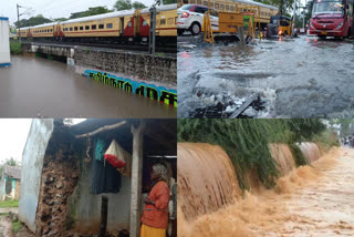 due to heavy rains in coimbatore waters flooded the roads